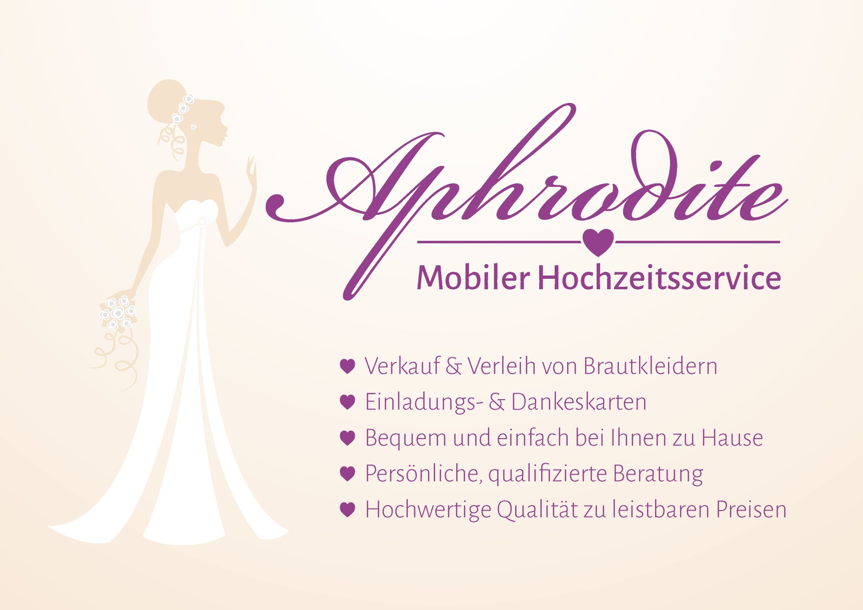 Logo Aphrodite Mobiler Hochzeitsservice Golling