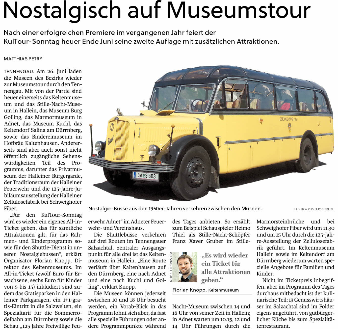 TN Nostalgisch auf Museumstour Museum Burg Golling